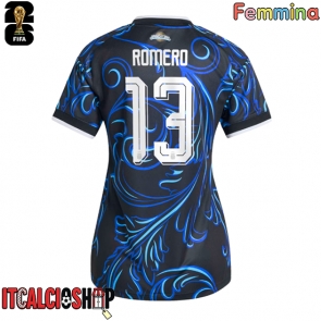 Argentina Cristian Romero #13 Seconda Maglia Femmina Mondiali 2026 Manica Corta